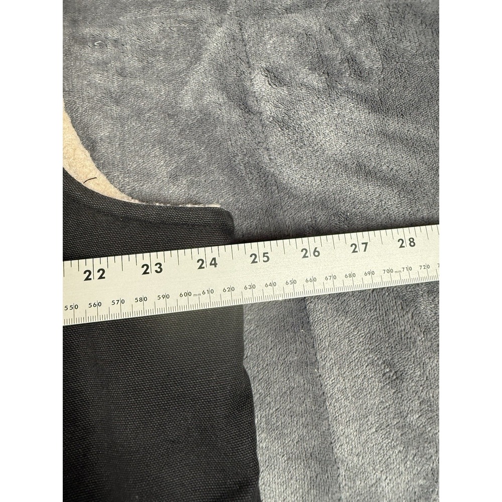 Carhartt Vintage 70/80 Sherpa Fleece Lined Black Canvas Work Vest Size XL - Picture 7 of 9
